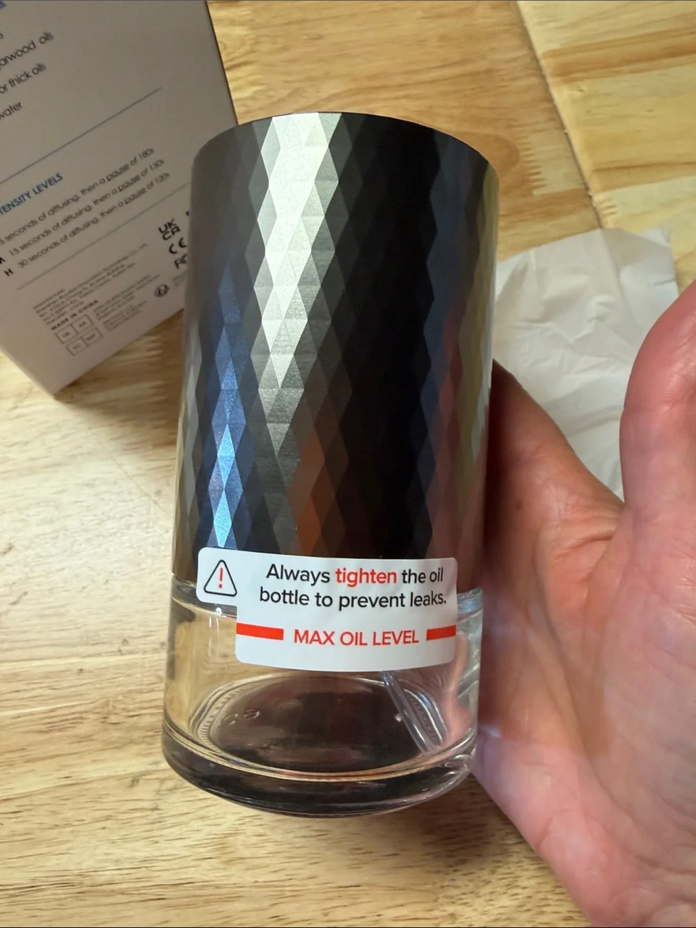 Waterless Diffuser 36 hour charge Wireless 100ml NEW! #VB6